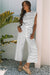 Black Stripe Casual Wide Leg 2pcs Pants Set