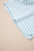 Set di maglietta ampia con collo a contrasto a righe rosa e pantaloncini con coulisse