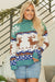 Canton Christmas Reindeer Snowflake Colorblock Turtleneck suéter