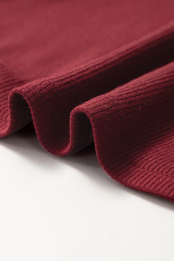 Danhlia Red Mesh Mangueta Slim Slim Fit V Decont Top