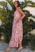 Vestito maxi in pizzo floreale in pizzo verde
